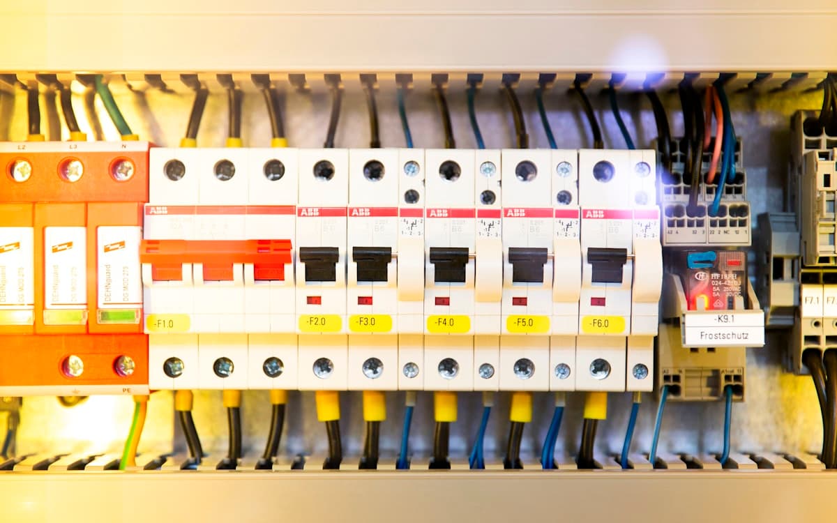 After — a clean new electrical panel and wiring